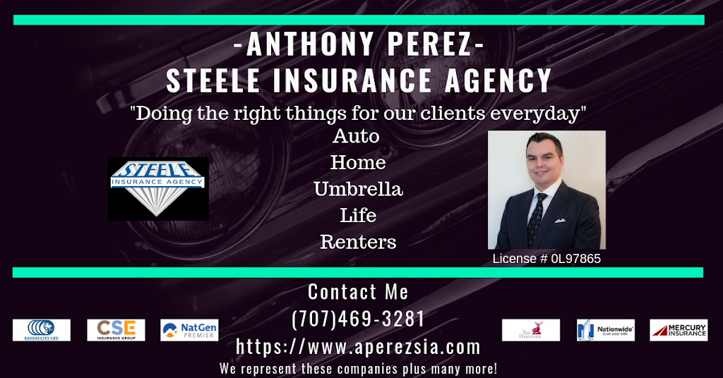 Anthony Perez at Steele Insurance Agency | 1411 Oliver Rd Suite 120B, Fairfield, CA 94534 | Phone: (707) 410-4503