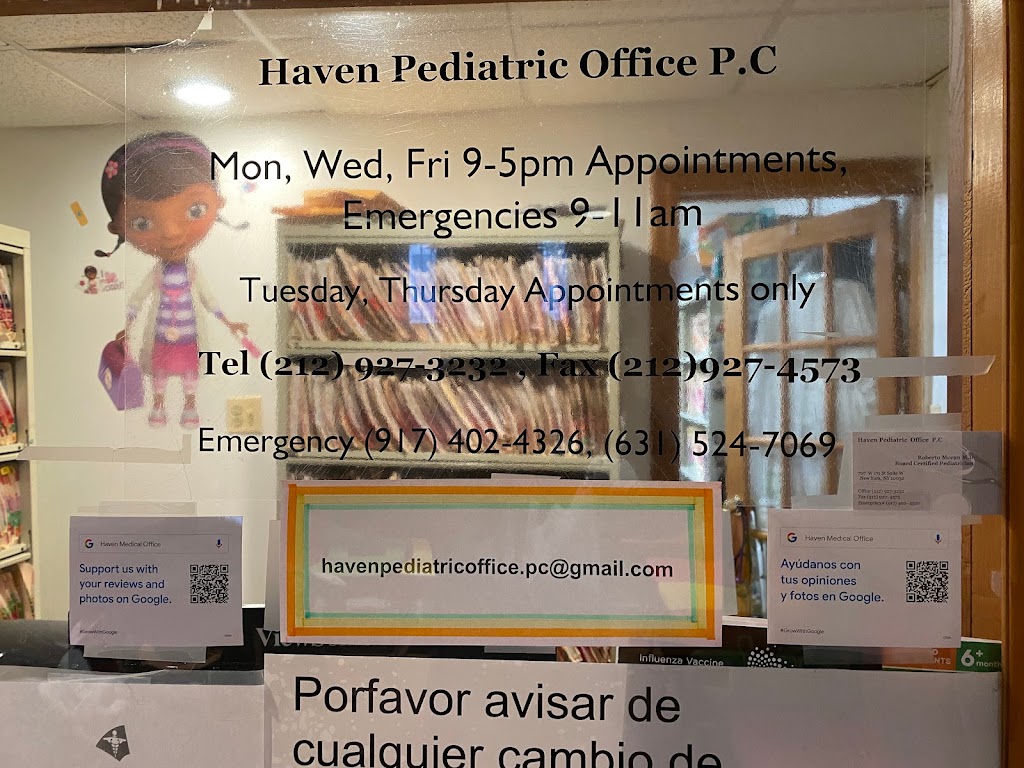 Haven Medical Office | 707 W 171st St Suite W, New York, NY 10032, USA | Phone: (212) 927-3232