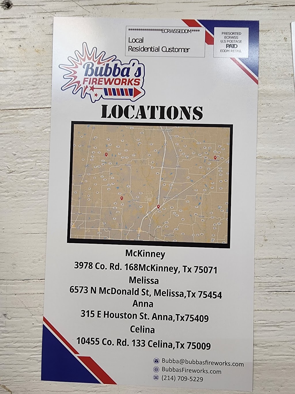 Bubbas Fireworks | 3978 Co Rd 168, McKinney, TX 75071, USA | Phone: (214) 709-5229