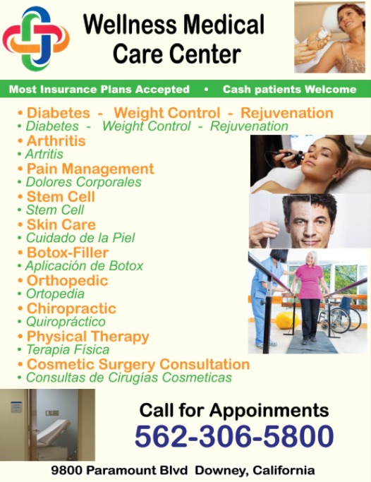 Wellness Health Medical Group | 9838 Paramount Blvd, Downey, CA 90240, USA | Phone: (562) 306-5800