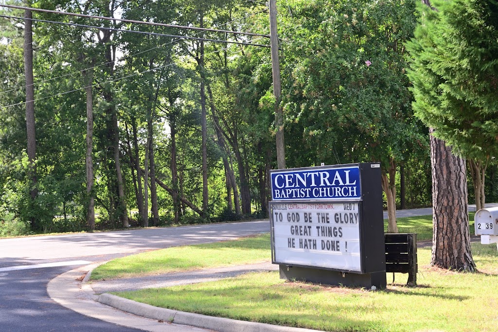 Central Baptist Church | 2739 Hampton Hwy, Yorktown, VA 23693, USA | Phone: (757) 867-5181