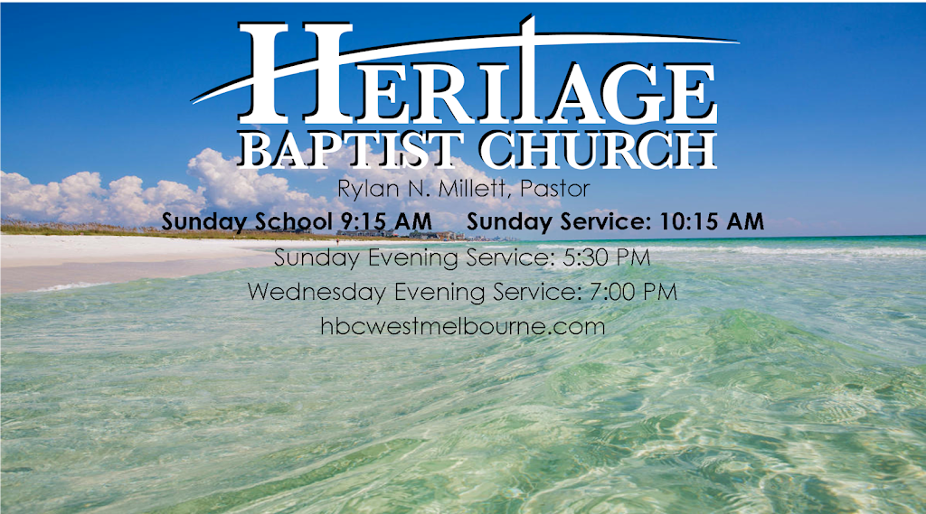 Heritage Baptist Church | 700 Hollywood Blvd, Melbourne, FL 32904, USA | Phone: (321) 473-8969