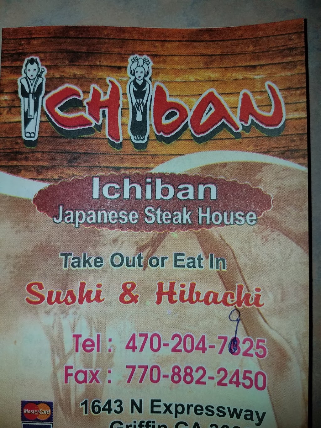 Ichiban Japanese Steakhouse | 1643 N Expy, Griffin, GA 30223, USA | Phone: (470) 204-7925