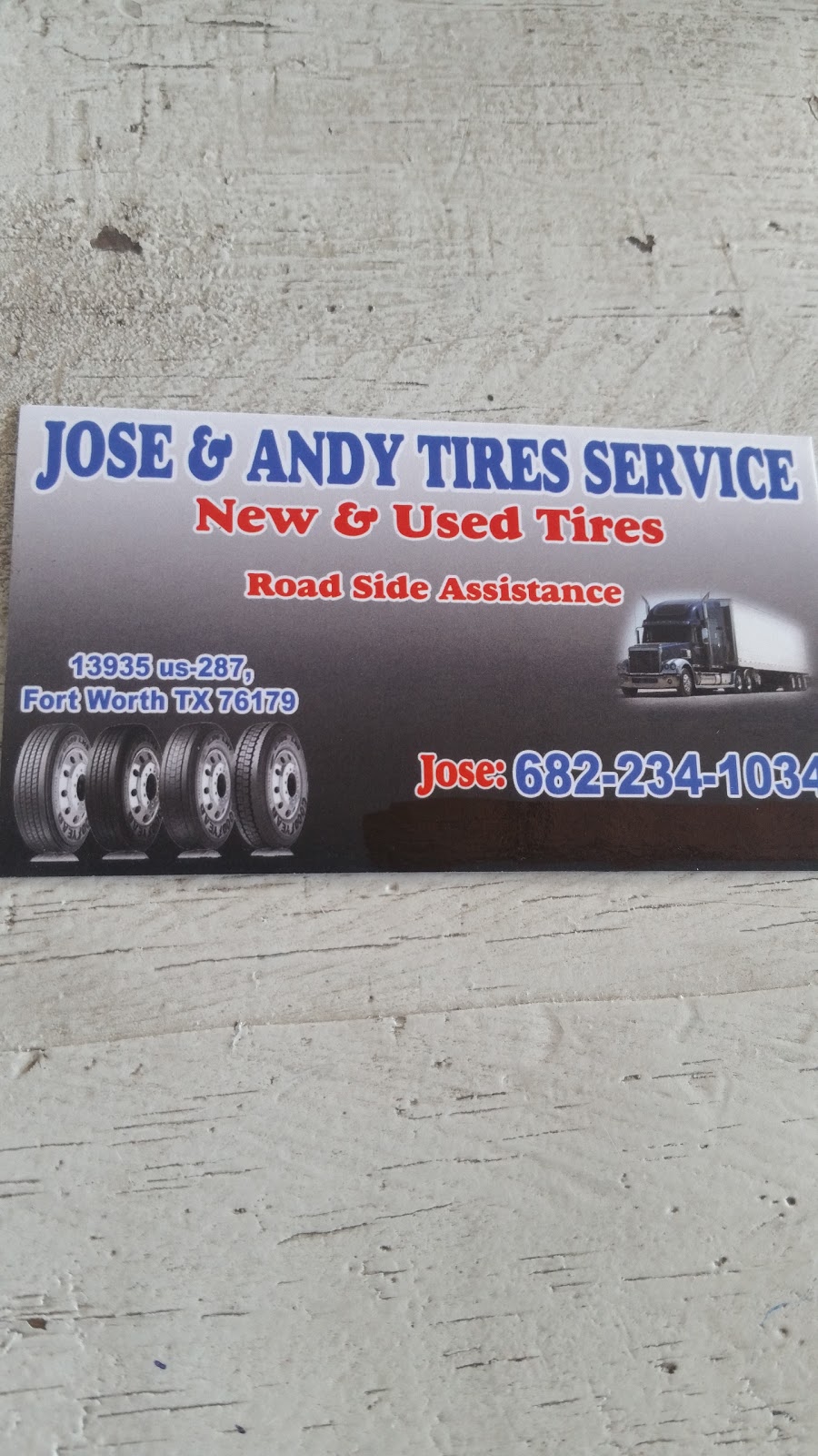 Jose&Andys Tire Service | 13935 U.S. 81 Access Rd, Fort Worth, TX 76179, USA | Phone: (682) 234-1034