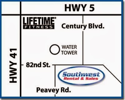 Southwest Rental & Sales | 4355 Peavey Rd, Chaska, MN 55318, USA | Phone: (952) 448-6539