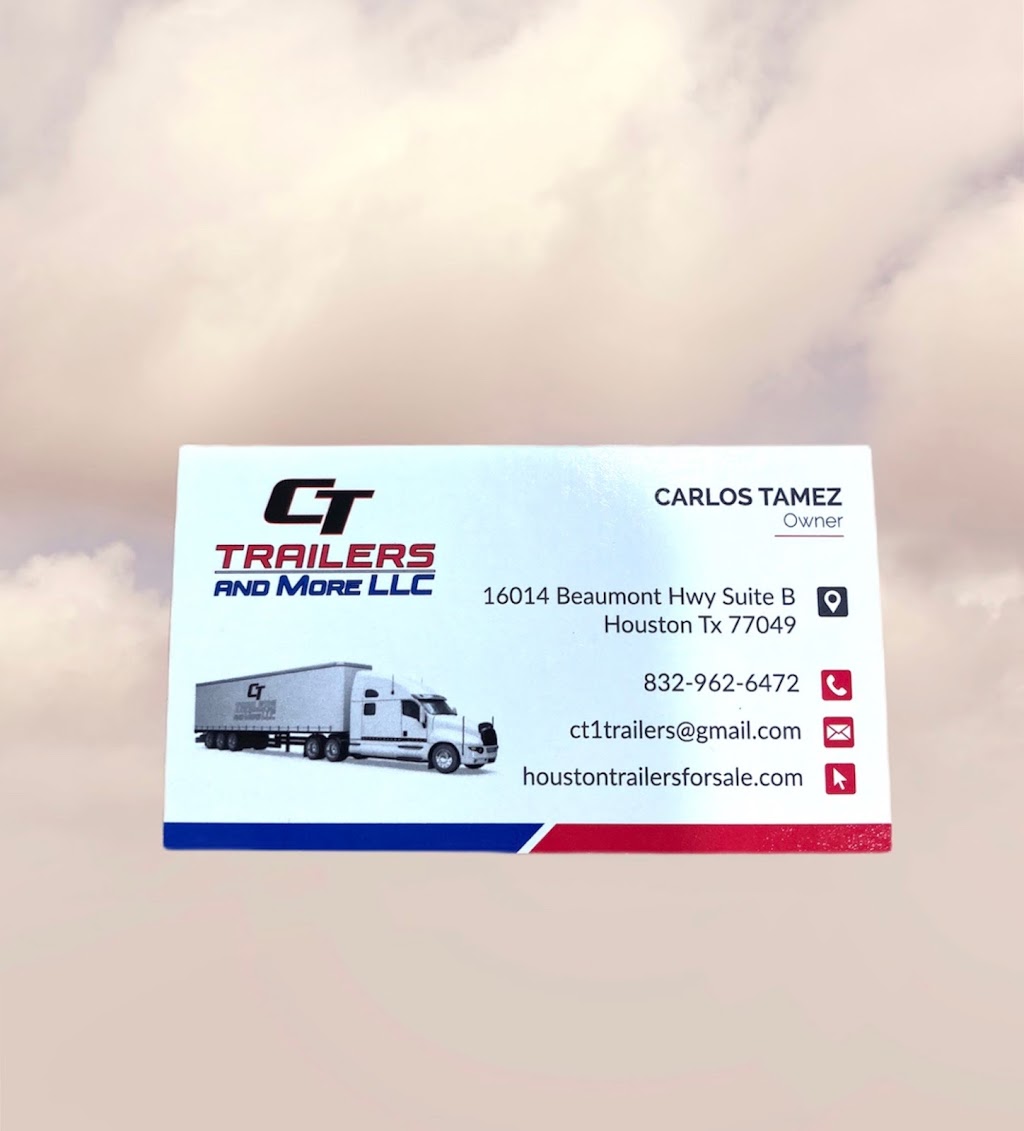 CT Trailers and More LLC | 16014 Beaumont Hwy, Houston, TX 77049, USA | Phone: (832) 780-3259