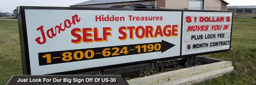 Jaxon Hidden Treasures Storage | 951 N 400 W, Columbia City, IN 46725, USA | Phone: (260) 327-3439