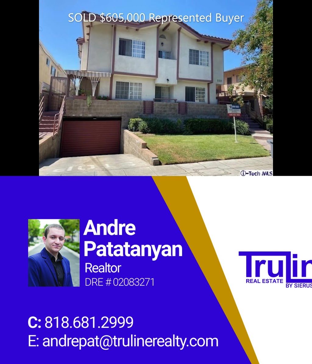 Andre Patatanyan Realtor/Real Estate Agent at TruLine Realty | 2999 Overland Ave #116, Los Angeles, CA 90064, USA | Phone: (818) 681-2999