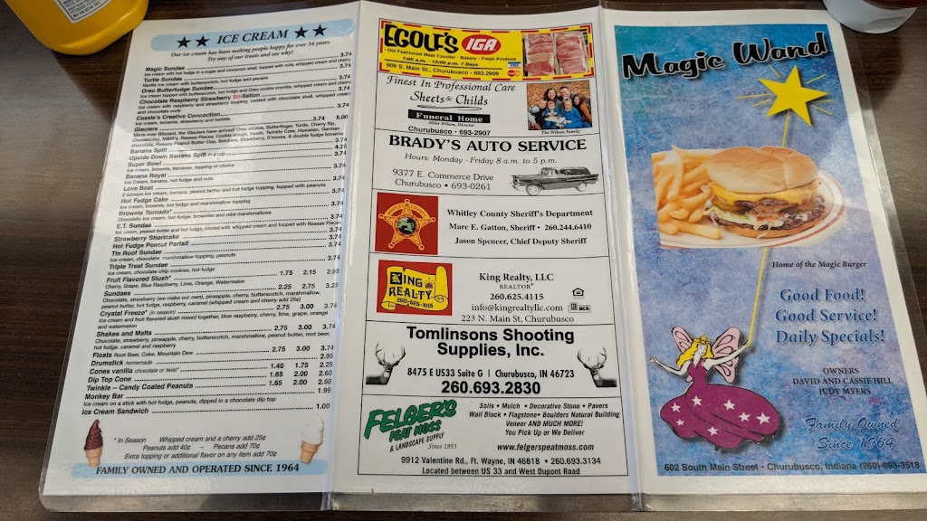 Magic Wand Restaurant | 602 S Main St, Churubusco, IN 46723, USA | Phone: (260) 693-3518