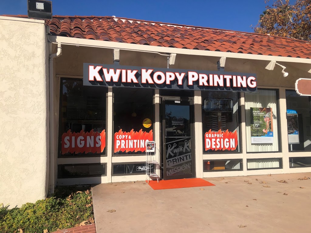 Kwik Kopy Printing of Mission Viejo | 25330 Marguerite Parkway, Located in, Center Suite B, Mission Viejo, CA 92692, USA | Phone: (949) 364-2309