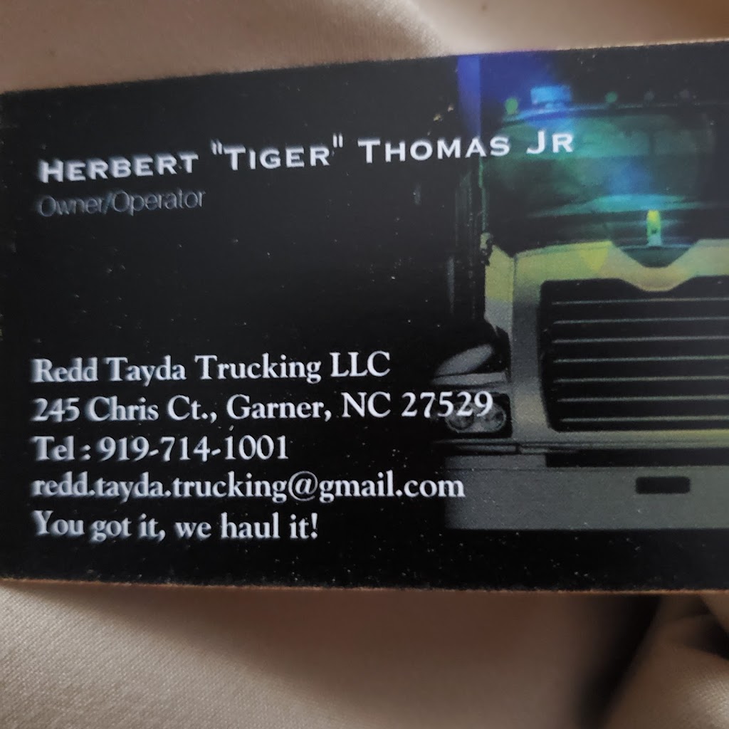 Redd Tayda Trucking LLC | 245 Chris Ct, Garner, NC 27529, USA | Phone: (919) 714-1001