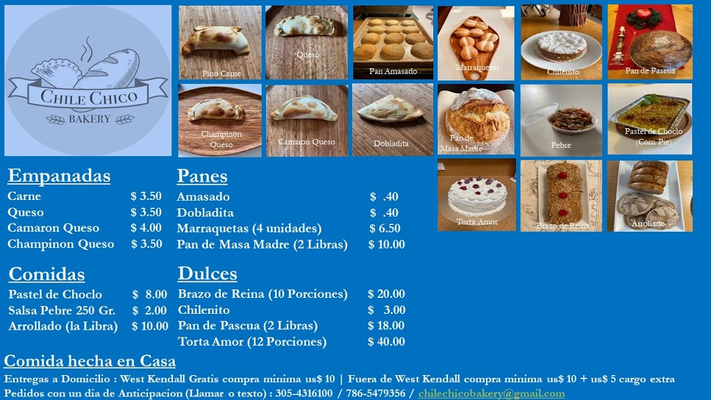 Chile Chico Bakery | 16221 SW 62nd Ter, Miami, FL 33193, USA | Phone: (305) 431-6100
