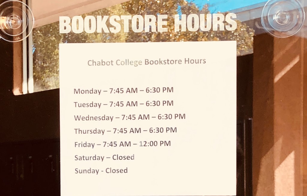 Chabot College Bookstore | 25555 Hesperian Blvd, Hayward, CA 94545 | Phone: (510) 723-2650