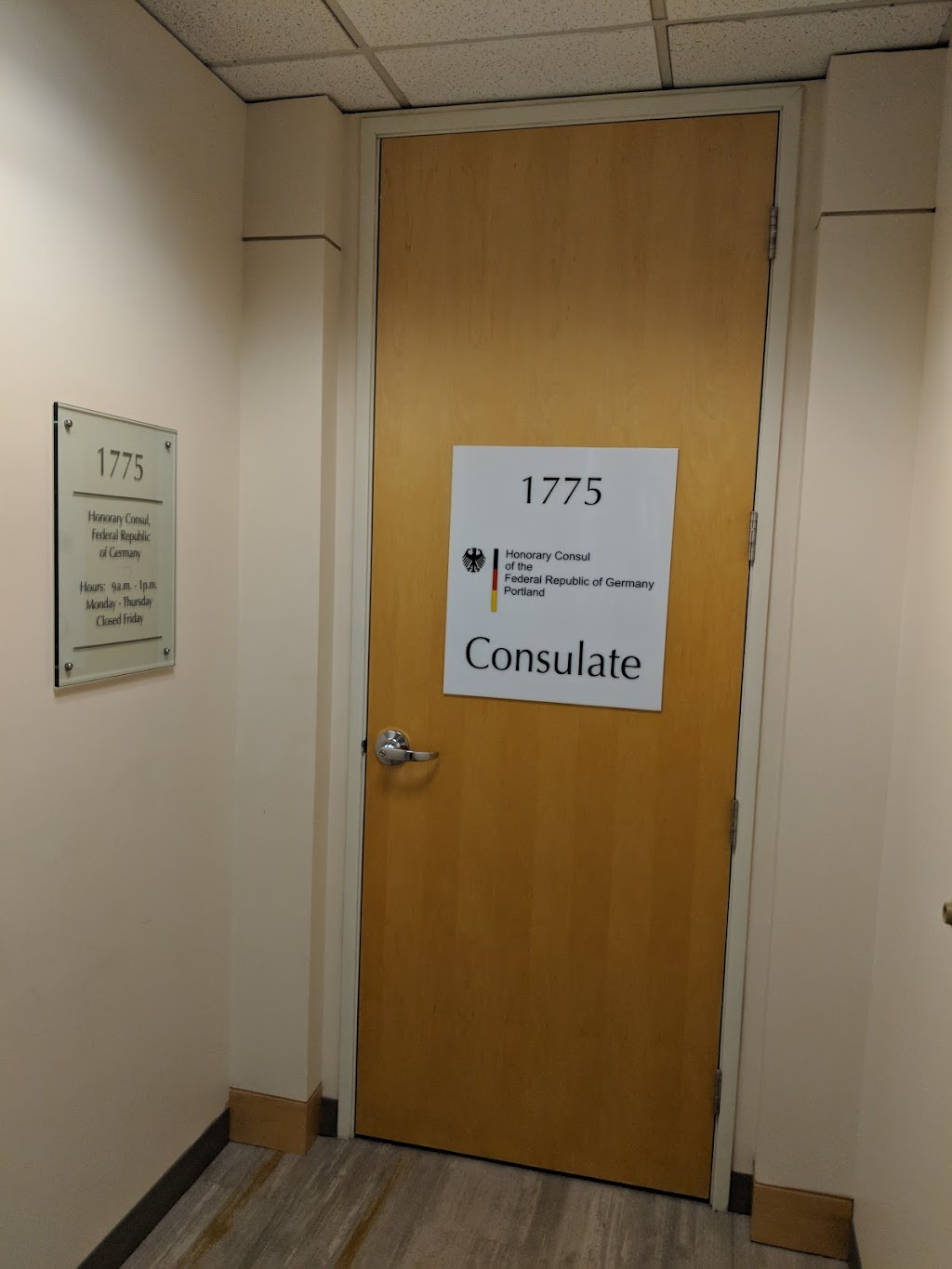 Honorary Consul of Germany | Inside the German International School, 3900 SW Murray Blvd, Beaverton, OR 97005, USA | Phone: (503) 222-0490