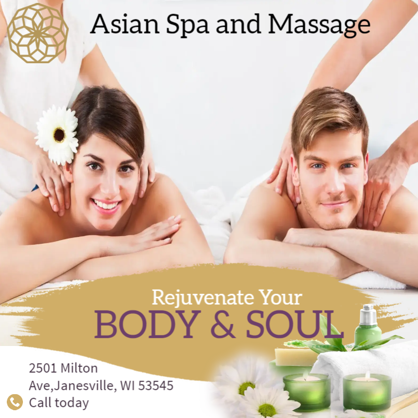 Asian Spa & Massage | 2501 Milton Ave, Janesville, WI 53545, USA | Phone: (608) 563-5378