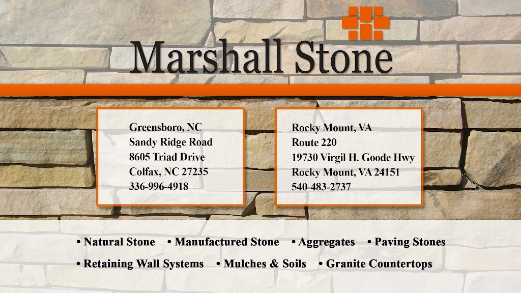 Marshall Stone, Inc | 8605 Triad Dr, Colfax, NC 27235, USA | Phone: (336) 996-4918