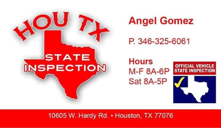 Houtx state inspection | 10605 W Hardy Rd, Houston, TX 77076, USA | Phone: (346) 325-6061