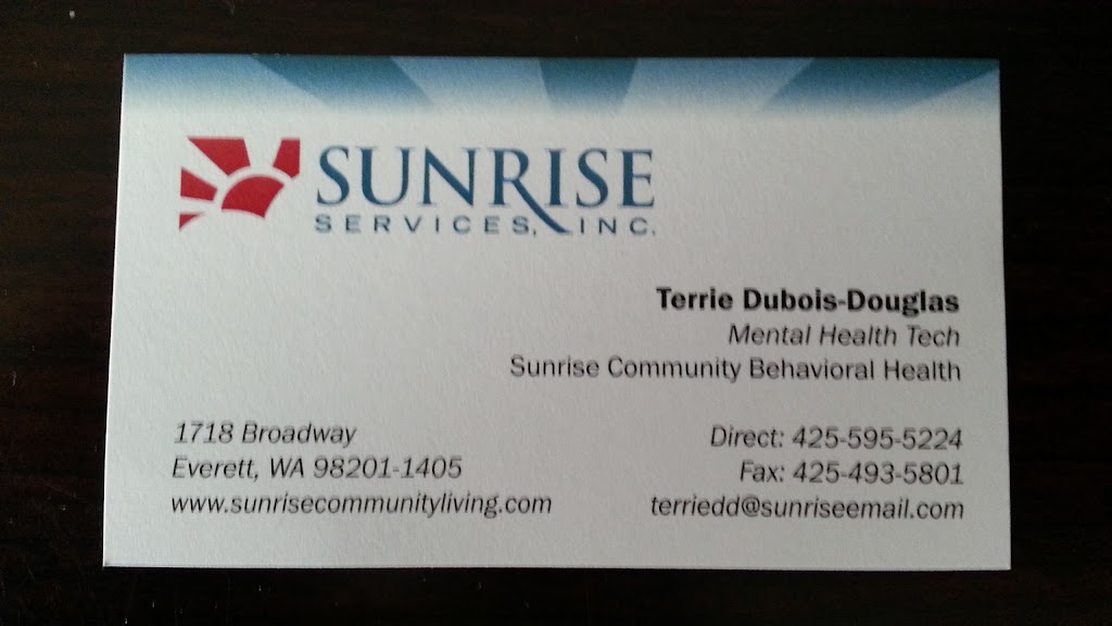 Sunrise Services, Inc. - Community Behavioral Health | 1718 Broadway, Everett, WA 98201, USA | Phone: (425) 595-5200
