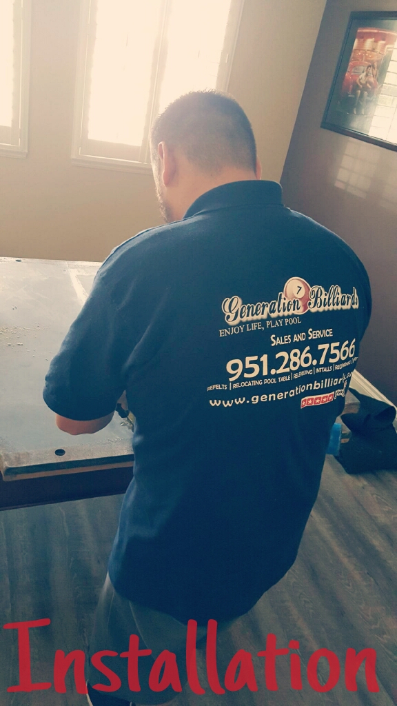 Generation Billiards Pool table service | 1091 Bluestem Trail, Perris, CA 92571, USA | Phone: (951) 286-7566