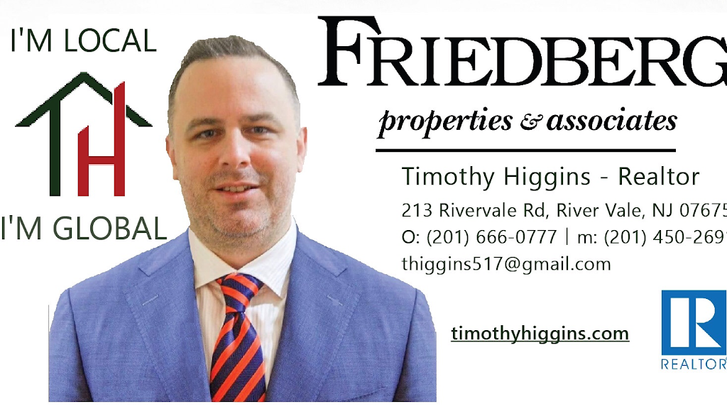 Timothy Higgins- REALTOR Friedberg Properties | 213 Rivervale Rd, River Vale, NJ 07675, USA | Phone: (201) 450-2691