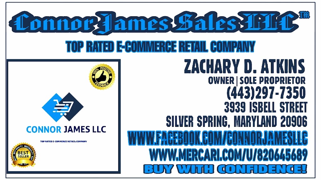 Connor James Sales LLC | 12518 Greenly St, Silver Spring, MD 20906, USA | Phone: (443) 297-7350