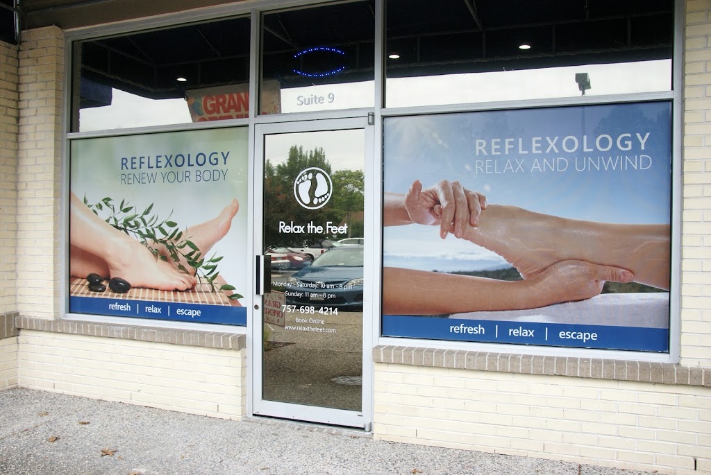 Relax the Feet - Greenbrier | 1036 Volvo Pkwy ste 9, Chesapeake, VA 23320 | Phone: (757) 698-4214