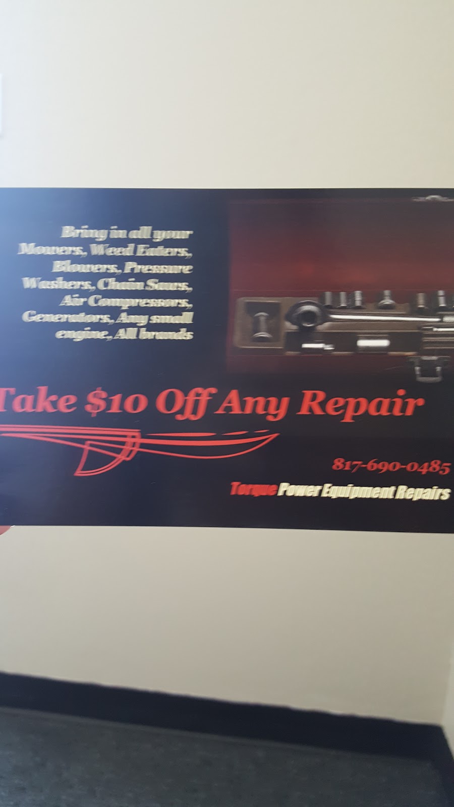 Torque Power Equipment Repairs | 1000 Harrison Ave Ste 102, Arlington, TX 76011, USA | Phone: (817) 690-0485