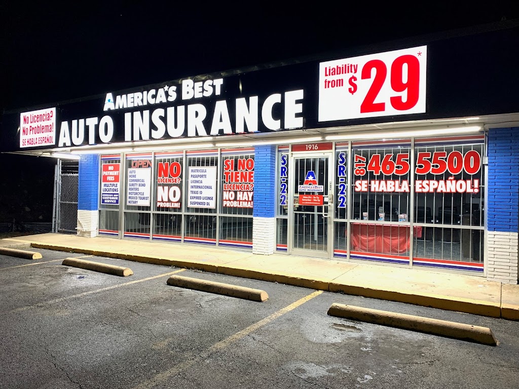 Americas Best Auto Insurance | 1916 E Abram St, Arlington, TX 76010, USA | Phone: (817) 465-5500