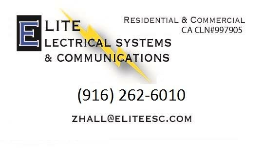 Elite Electrical Systems and Communications | 3840 Luneman Rd, Placerville, CA 95667, USA | Phone: (530) 278-8188