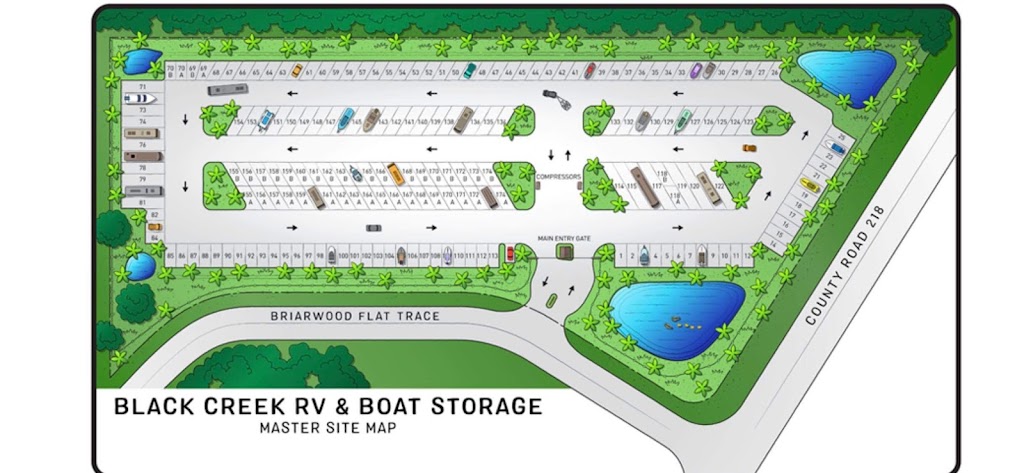 Black Creek Boat & Rv Storage | 4220 Briarwood Flat Trace, Middleburg, FL 32068, USA | Phone: (904) 282-7900