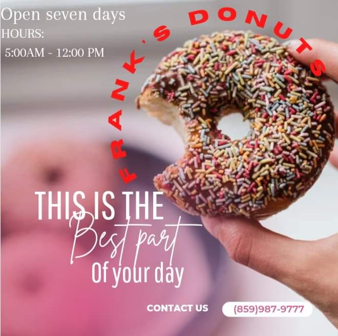 Paris Frank’s Donuts | 1900 Main St, Paris, KY 40361, USA | Phone: (859) 987-9777