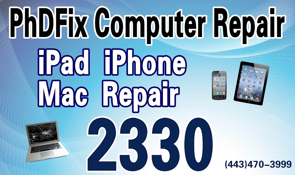 PHDfix Computer&CellPhone Repair | 2330 York Rd, Lutherville-Timonium, MD 21093, USA | Phone: (443) 470-3999