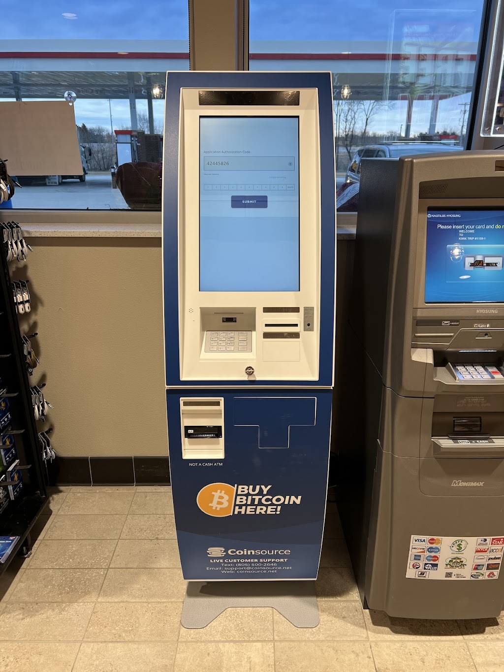 Coinsource Bitcoin ATM | 2810 E Milwaukee St, Janesville, WI 53545, USA | Phone: (805) 500-2646