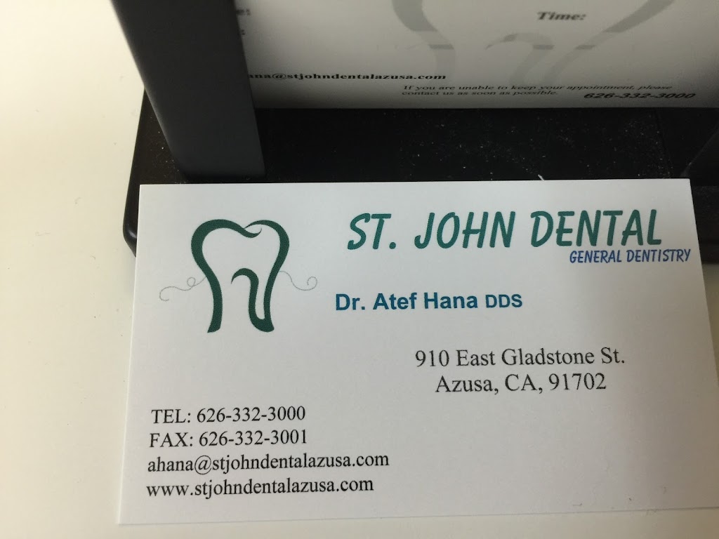 st.john dental | 910 E Gladstone St, Azusa, CA 91702, USA | Phone: (626) 332-3000
