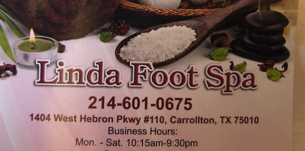 Linda foot spa | 1404 W Hebron Pkwy #110, Carrollton, TX 75010, USA | Phone: (214) 601-0675