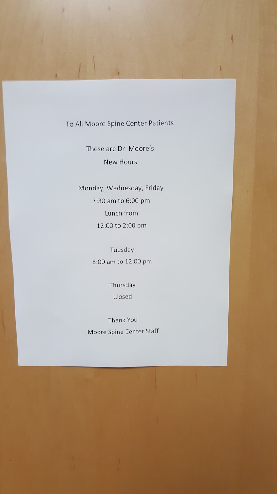 Moore Spine Center | 4950 Barranca Pkwy # 203, Irvine, CA 92604, USA | Phone: (949) 653-6777