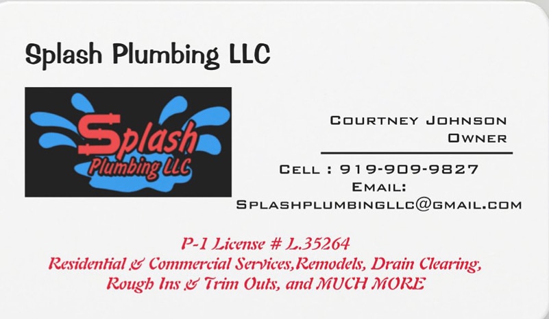 Splash Plumbing LLC | 1424 Chalk Rd, Wake Forest, NC 27587, USA | Phone: (919) 909-9827