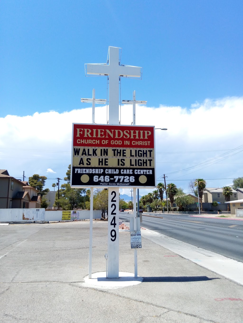 Friendship Church Of God In Christ | 2249 W Washington Ave, Las Vegas, NV 89106, USA | Phone: (702) 646-1361