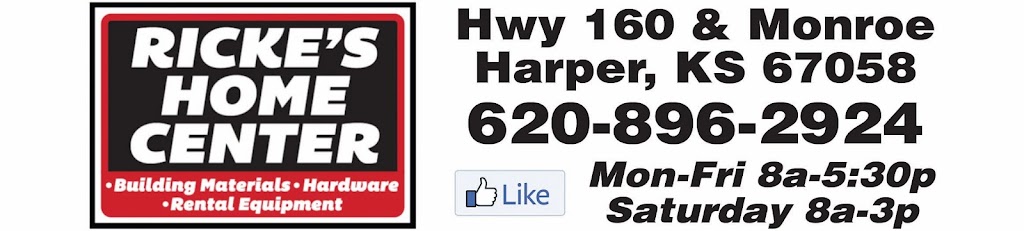 Rickes Home Center, LLC. | 1303 Monroe St, Harper, KS 67058 | Phone: (620) 896-2924