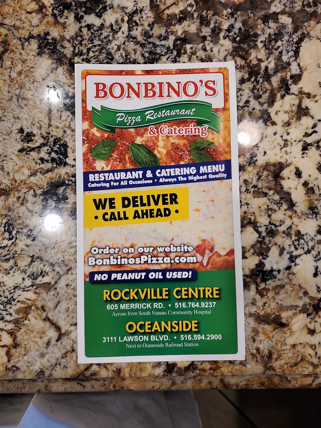 Bonbinos Pizza | 3111 Lawson Blvd, Oceanside, NY 11572, USA | Phone: (516) 594-2900
