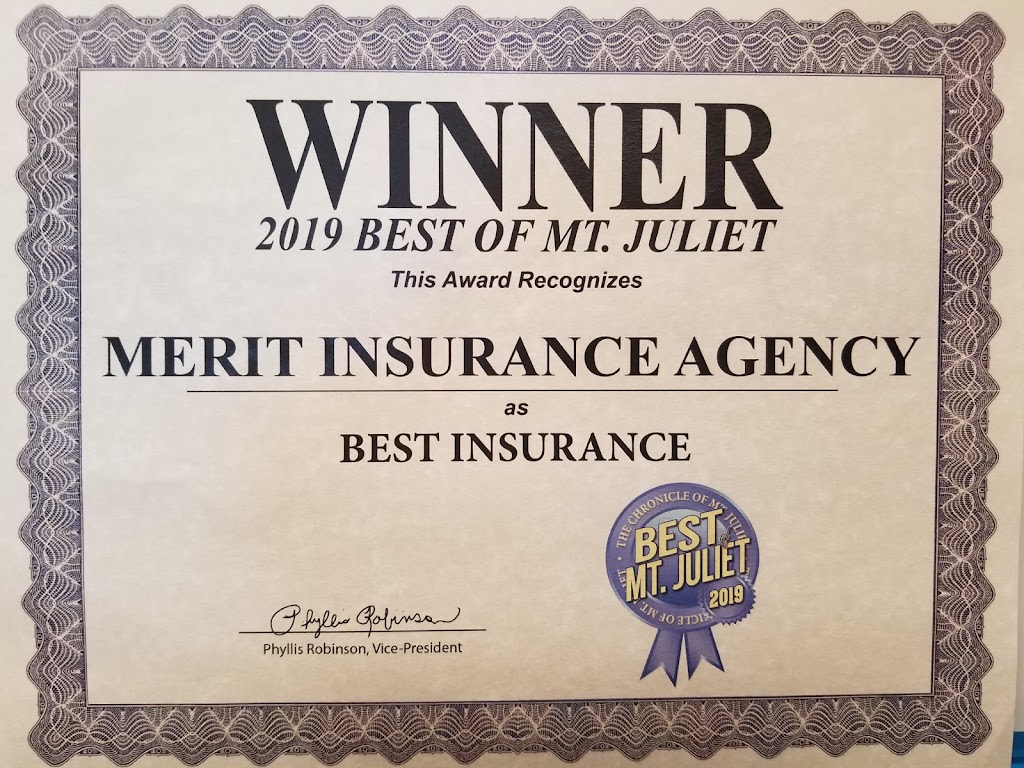 Merit Insurance of Tennessee, Inc | 14625 Lebanon Rd STE D, Old Hickory, TN 37138, USA | Phone: (615) 754-6374
