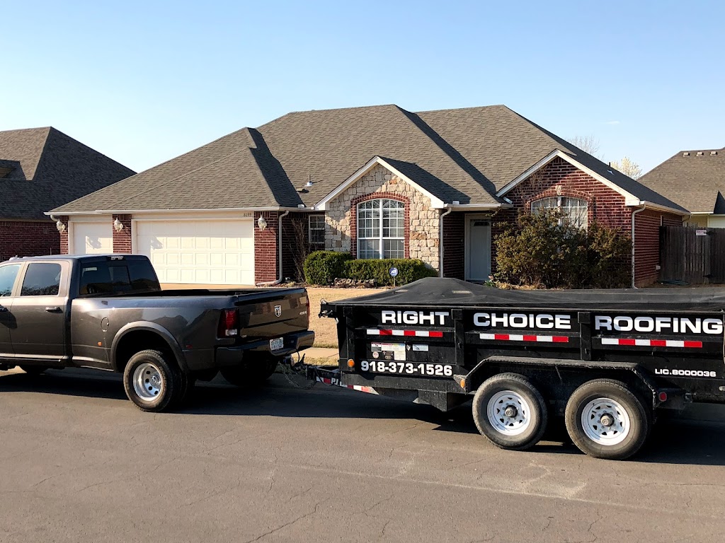 Right Choice Roofing, LLC | 17630 East 120th St N, Collinsville, OK 74021, USA | Phone: (918) 373-1526