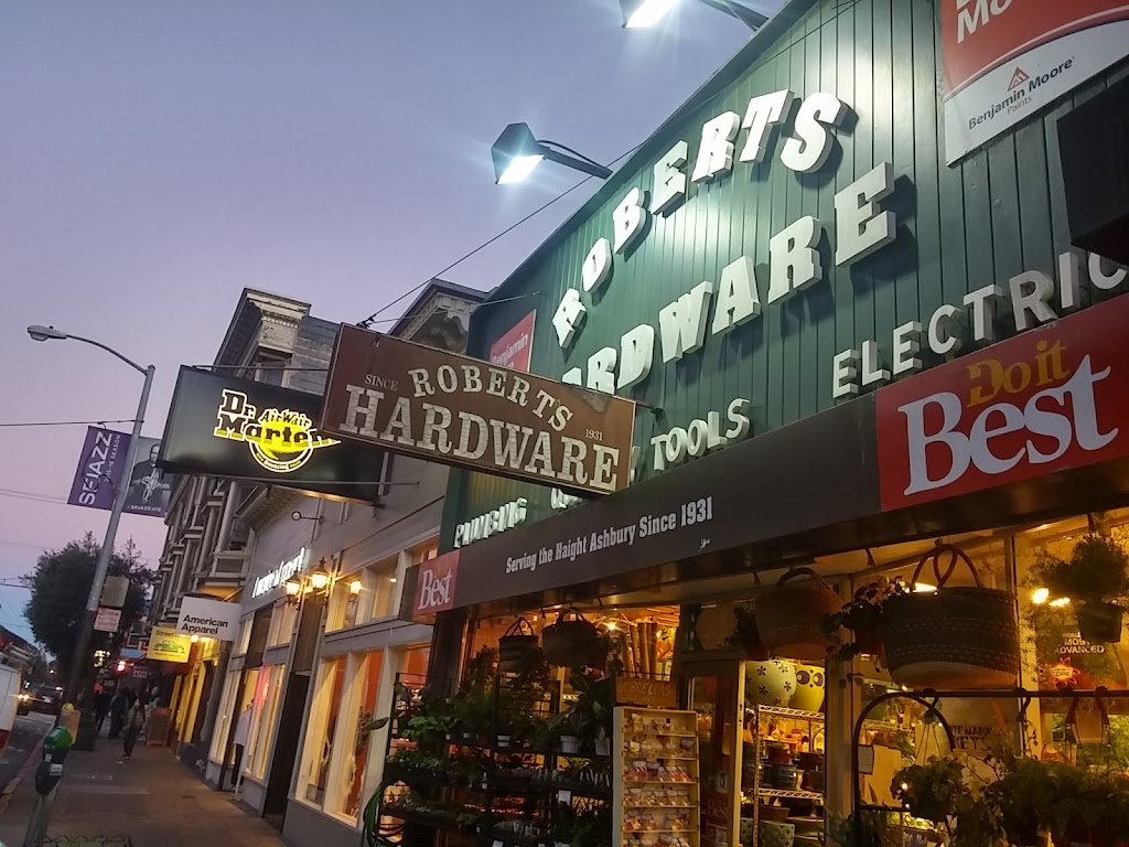 Roberts Hardware | 1629 Haight St, San Francisco, CA 94117, USA | Phone: (415) 431-3392