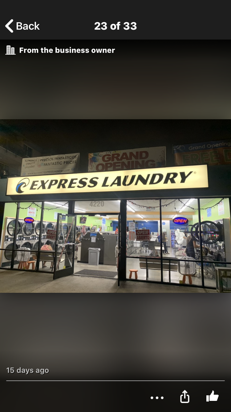 Florence Express Laundry | 4220 Florence Ave, Bell, CA 90201, USA | Phone: (323) 537-4599