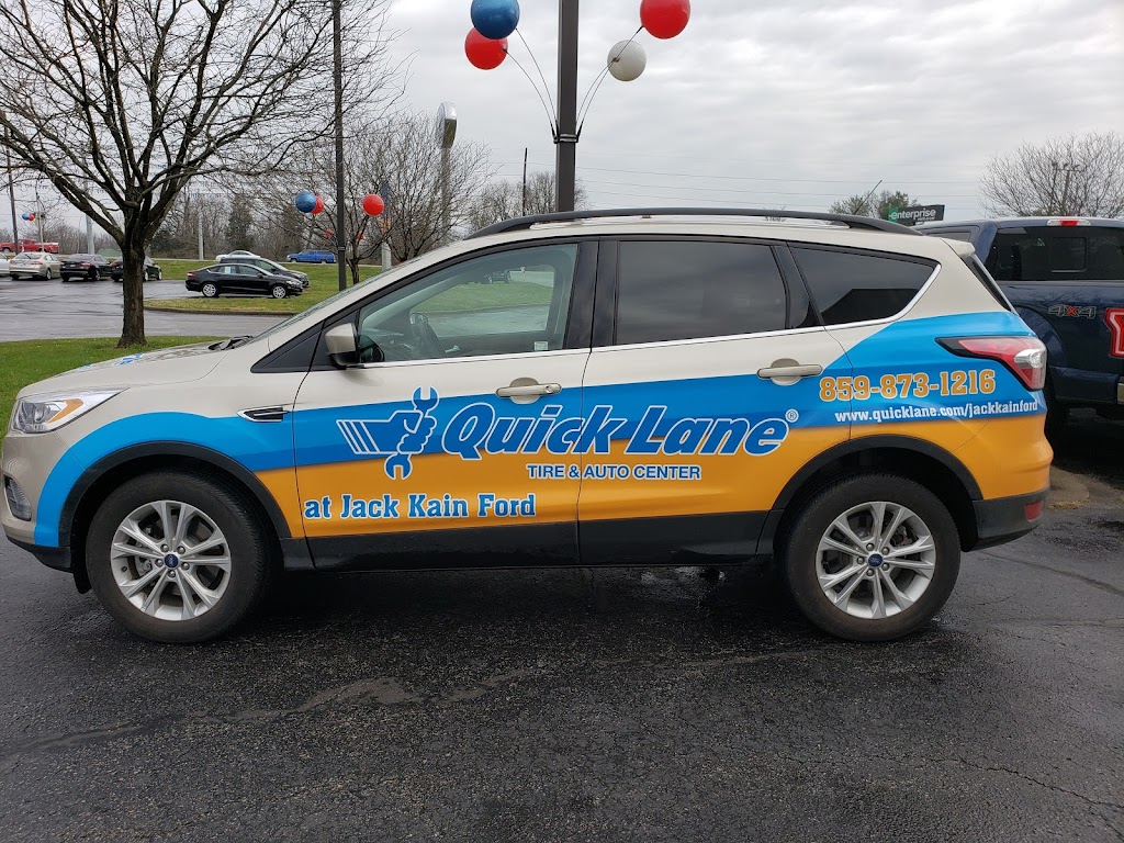 Quick Lane Tire & Auto Center at Jack Kain Ford | 3405 Lexington Rd Suite 1, Versailles, KY 40383, USA | Phone: (859) 873-1216