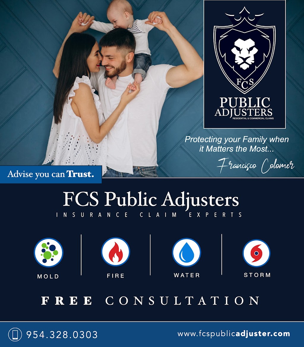 FCS Public Adjusters | 9900 W Sample Rd suite# 313, Coral Springs, FL 33065, USA | Phone: (954) 328-0303