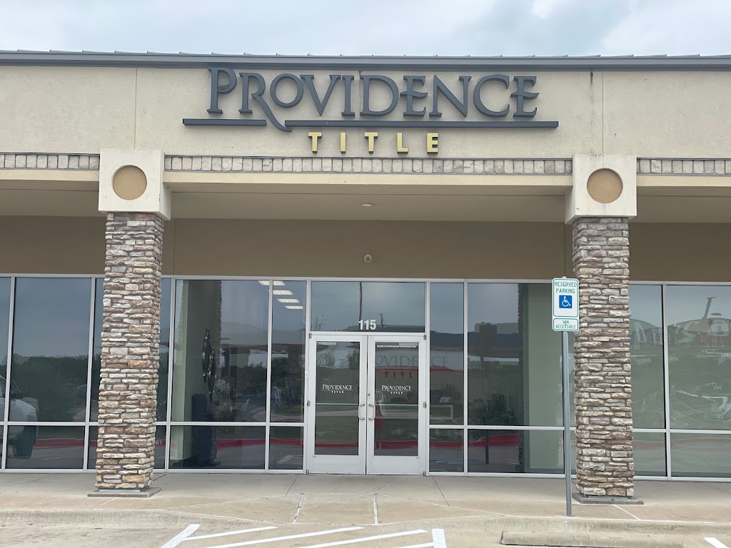 Providence Title Company | 100 S Oakridge Dr #115, Hudson Oaks, TX 76087, USA | Phone: (817) 618-6880