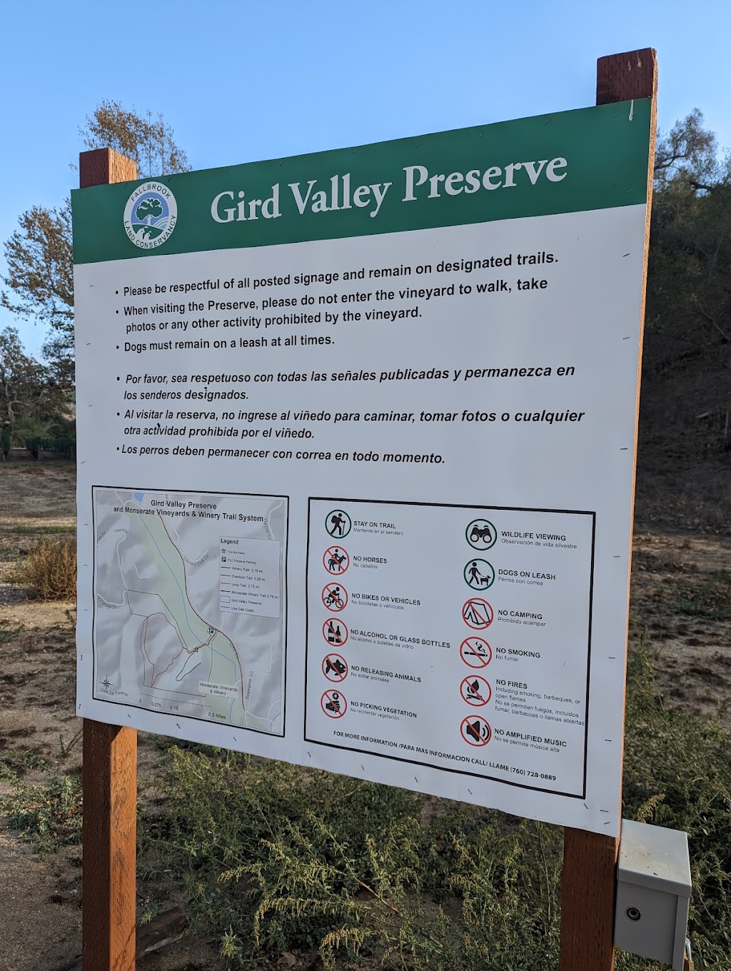 Gird Valley Preserve | Fallbrook, CA 92028, USA | Phone: (760) 728-0889