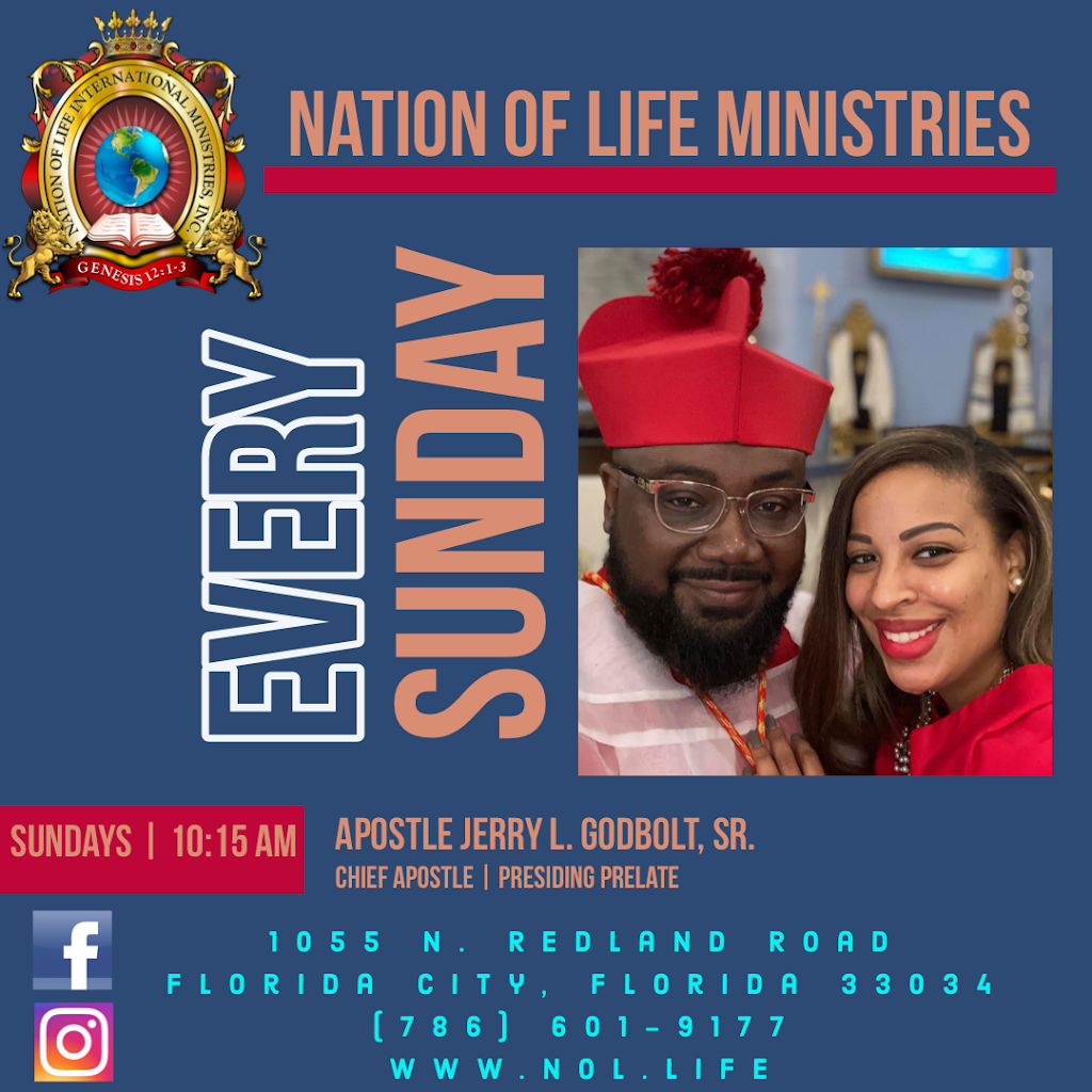 Nation of Life Ministries, Inc. | 1055 Redland Rd, Florida City, FL 33034, USA | Phone: (786) 601-9177