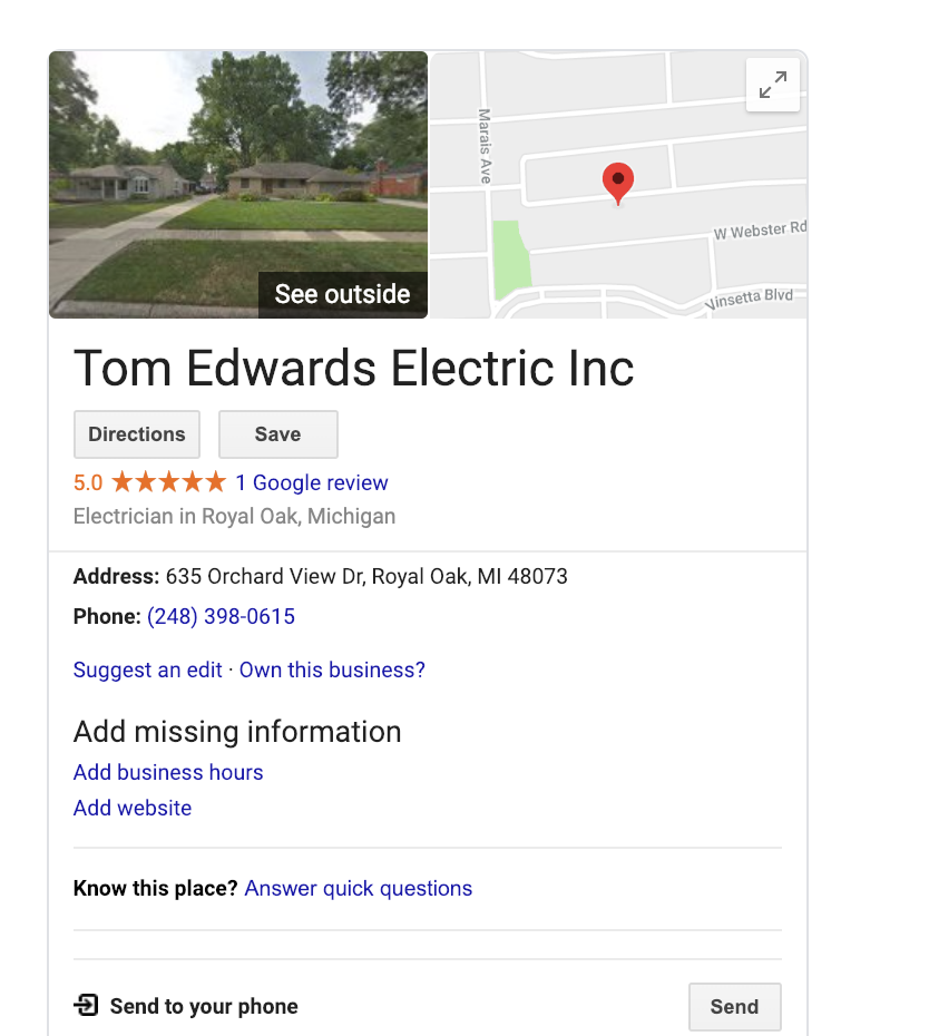 Tom Edwards Electric Inc | 635 Orchard View Dr, Royal Oak, MI 48073, USA | Phone: (248) 398-0615